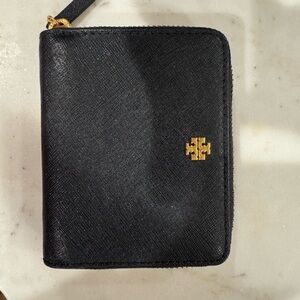 Tory Burch Black Leather Wallet